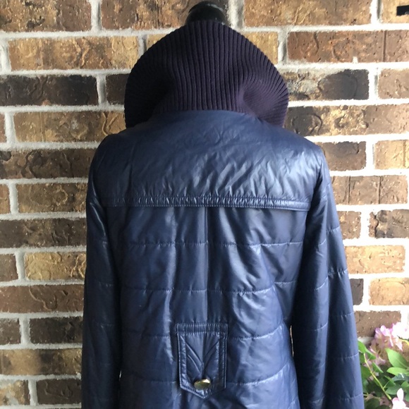 Marc By Marc Jacobs Nylon Navy Blue Trench Puffer Coat - Picture 6 of 16
